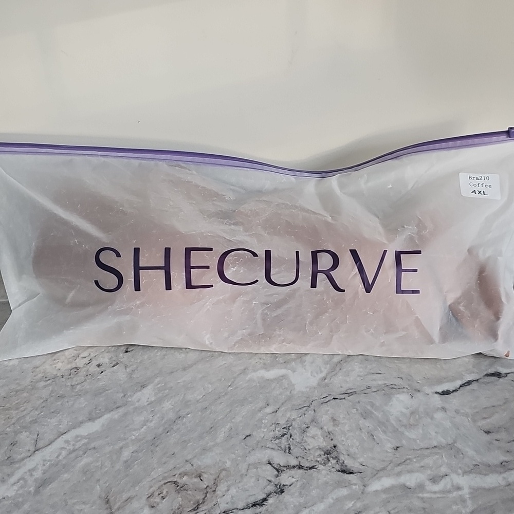 Viral Shecurve Seamless Soft Comfort Jelly Strip Wireless Bra 4XL Coffee Color - Picture 7 of 7